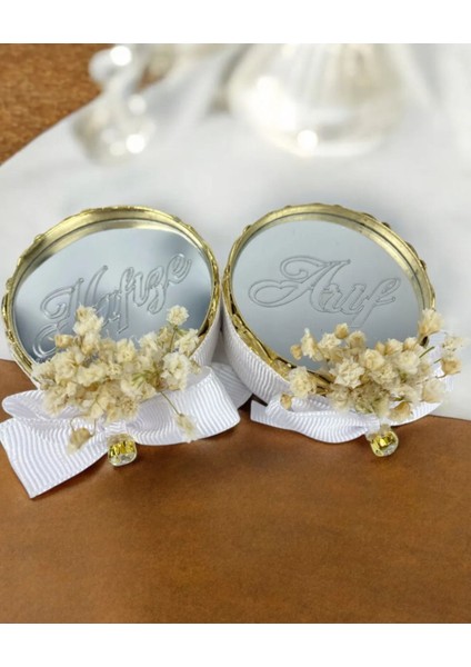 Özel Isimli Yuvarlak Aynalı Yüzük Yükselticisi, Şık ve Kullanışlı Tasarım