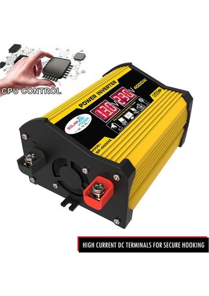 Taşınabilir Invertör Araba Güç Çeviriciler Dc Ac Trafo 4000W Modifiye Dalga Invertör Çift Usb'li LED Ekran Otomatik Invertörler (Yurt Dışından) fiyatları