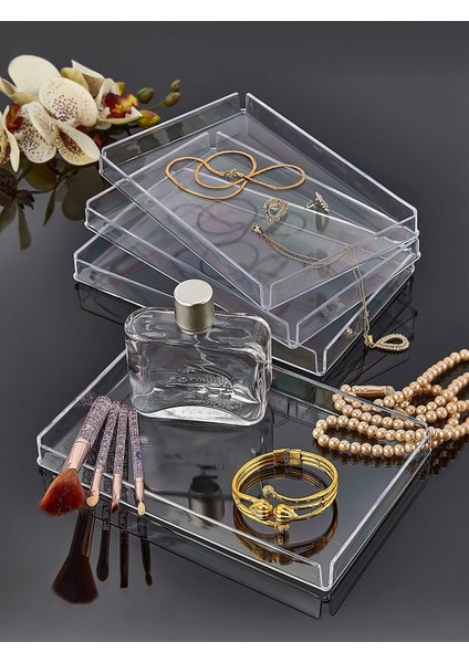 2'li Makyaj Organizer Sunum Tepsisi Şık ve Pratik Düzen Sağlayıcı fiyatları