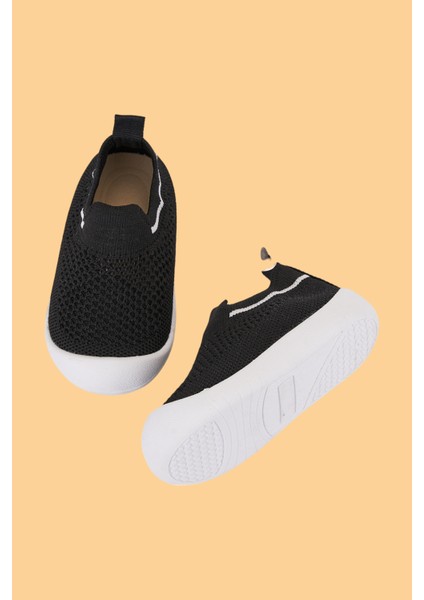 Laaleys Bebek Çocuk Bağcıksız Esnek Rahat Ortopedik Taban Ilk Adım Spor Ayakkabısı