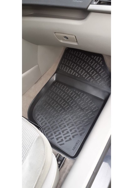 Peugeot 207 3D Siyah Havuzlu Paspas 2006 ve 2015 modelleri