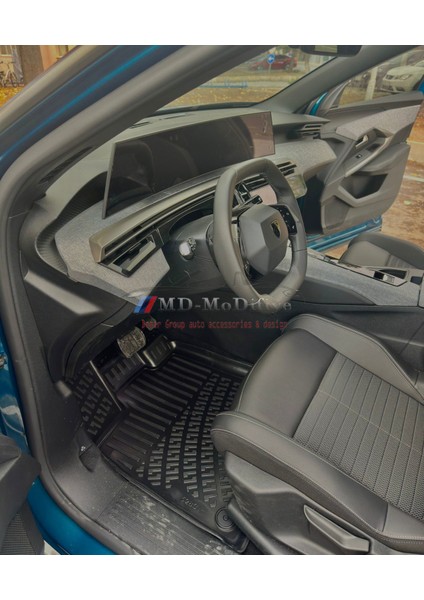 Peugeot 3008 Ev (Elektrikli) 3D Siyah Havuzlu Paspas 2024 ve Sonrası modelleri
