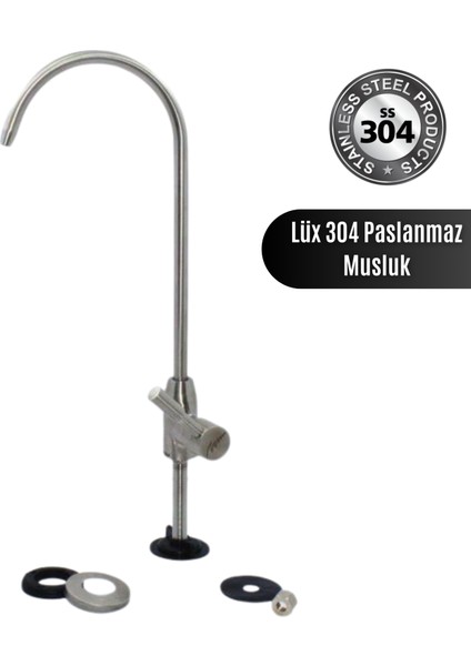 Su Arıtma Musluğu Sus 304 Paslanmaz Çelik Lüks Musluk Aç Kapa Tüm Arıtmalara Uyumlu fiyatları