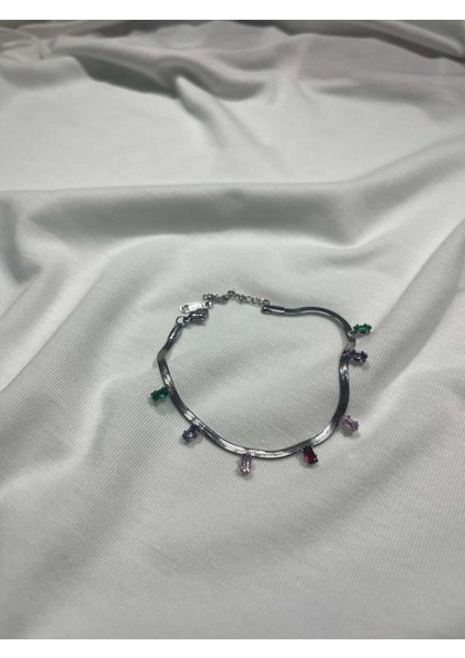 Elvimas Paslanmaz Çelik Mini Taşlı Silver Bileklik fiyatları