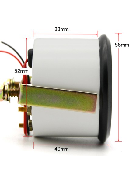 2" 52MM Yakıt Seviye Göstergesi, Pointer 12V Araba Yakıt Deposu Ölçer LED Aydınlatmalı Jant Otomotiv Göstergeleri Bağlantı Parçaları ile (Yurt Dışından) fırsatları