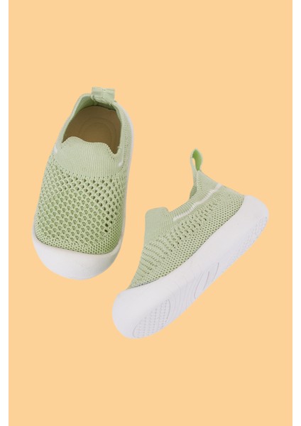 Laaleys Bebek Çocuk Bağcıksız Esnek Rahat Ortopedik Taban Ilk Adım Spor Ayakkabısı