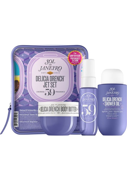 Delicia Drench™ Jet Set - Vücut Seti 90 ml + 50 ml + 30 ml
