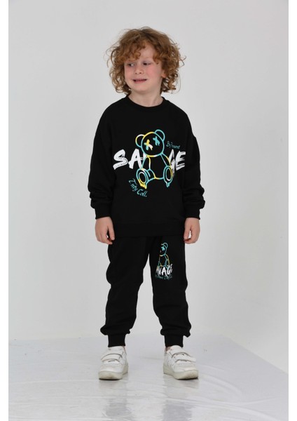 Erkek Çocuk Savage Baskılı Eşofman Takım