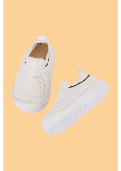 Laaleys Bebek Çocuk Bağcıksız Esnek Rahat Ortopedik Taban Ilk Adım Spor Ayakkabısı