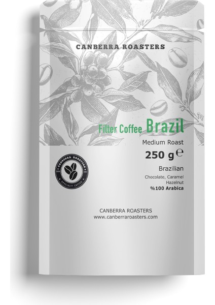 Brazil – Medium Roast – Öğütülmüş Filtre Kahve 250 gr