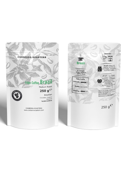 Brazil – Medium Roast – Öğütülmüş Filtre Kahve 250 gr