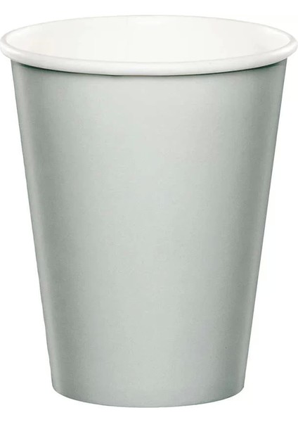 Gümüş Renk Bardak 8 Adet