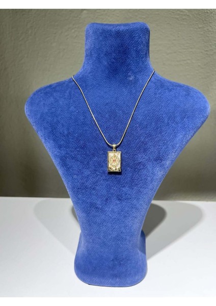 Elvimas Paslanmaz Çelik Tarot Ucu Gold Kolye modelleri