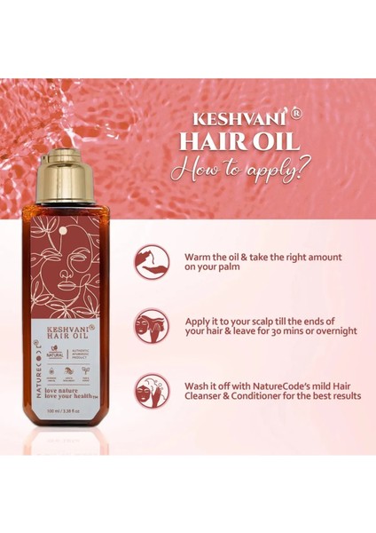 Keshvani Hair Oil | Ayurvedik Saç Yağı | Camphor Yağı,neem Yağı,mulethi,erand Yağı,bhringraj | 100ML indirimleri