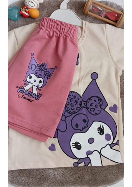 Is Berceste Kuromi Kız Çocuk Şort Alt Üst Takımı fiyatları