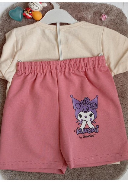Is Berceste Kuromi Kız Çocuk Şort Alt Üst Takımı modelleri