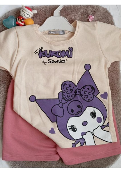 Is Berceste Kuromi Kız Çocuk Şort Alt Üst Takımı indirimleri