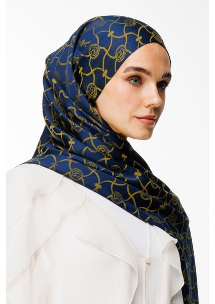 Marrakech Desen Çift Taraflı Şal Lacivert-Yağ Yeşili fiyatları