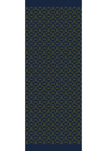 Marrakech Desen Çift Taraflı Şal Lacivert-Yağ Yeşili fırsatları