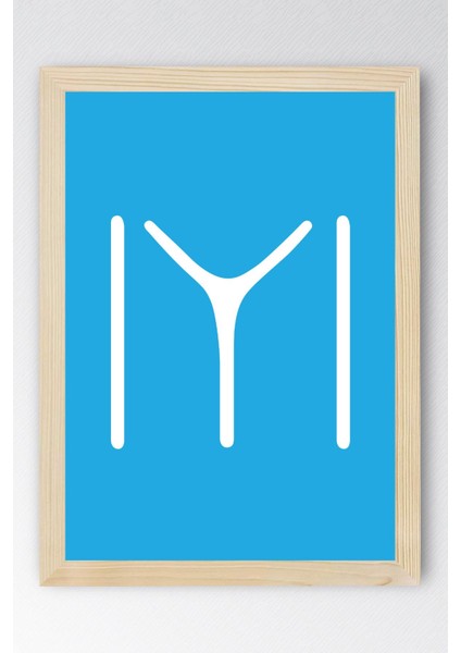 Kayı Boyu Tamgası Çerçeveli Tablo