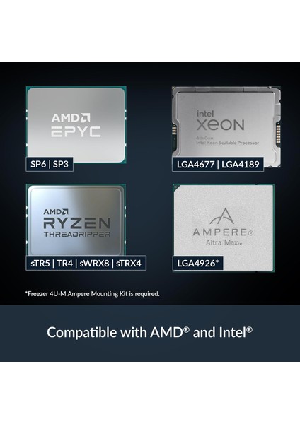 Freezer 4u-M Rev2 4u Tower Str5, Tr4, Strx4, Swrx8, Sp3, Sp6, LGA4710, LGA4189, LGA4677 Server Işlemci Soğutucu (AR-ACFRE00133B) fiyatları