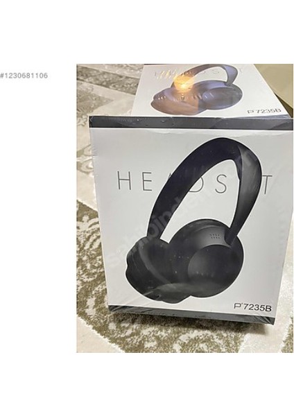 P7235B Siyah Wireless Bluetooth Kulak Üstü kulaklık