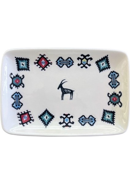 Porselen Hitit Dikdörtgen Kayık Tabak Takımı 21X13CM 6 Parça PAZ6DKYPRS1226 modelleri