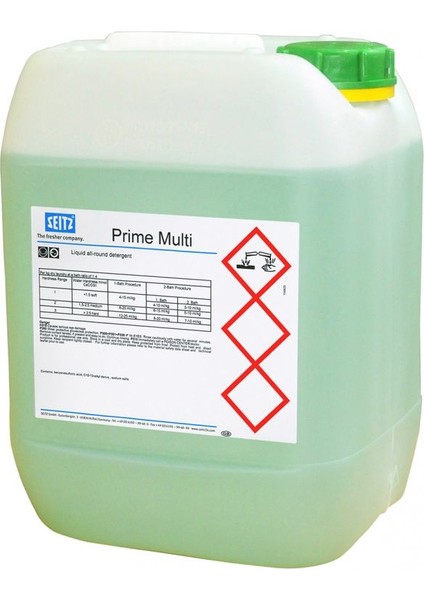 Renkli ve Beyazlar Için Sıvı Yıkama Detarjanı Prime Multi 20KG (Almanya'da Üretilmiştir)( Ölçek Kabı Hediyeli)