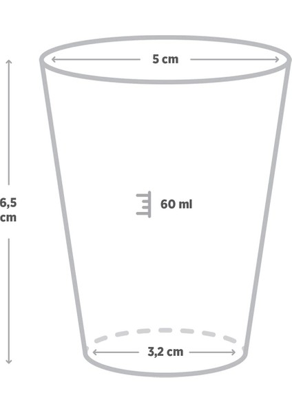 Kokteyl- Shot Bardağı Şeffaf 60 cc - 30 Adet fiyatları