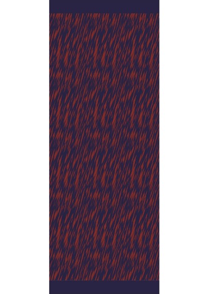 Selis Desen Çift Taraflı Şal Lacivert-Soğan Kabuğu