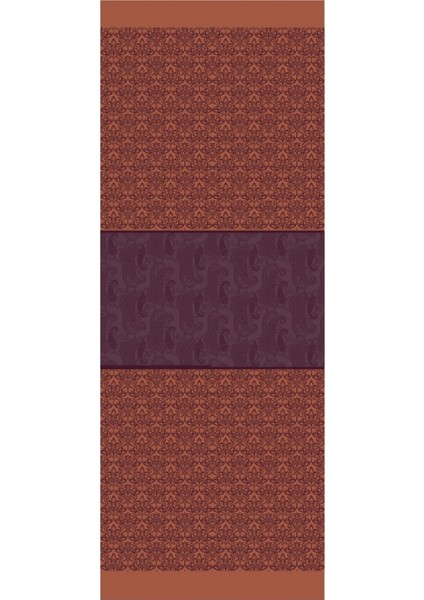 Nora Desen Çift Taraflı Şal Mor-Turuncu indirimleri