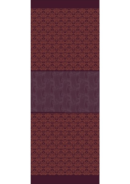 Nora Desen Çift Taraflı Şal Mor-Turuncu