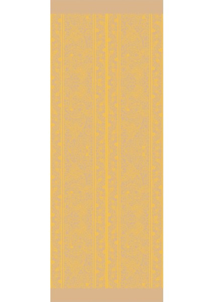 Lavin Desen Çift Taraflı Şal Vizon-Hardal