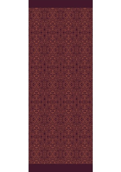 Morocco Desen Çift Taraflı Şal Mor-Turuncu