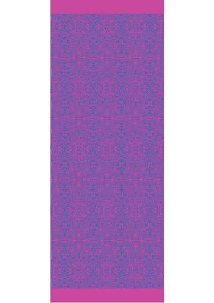 Morocco Desen Çift Taraflı Şal Petrol Mavisi-Fuşya indirimleri