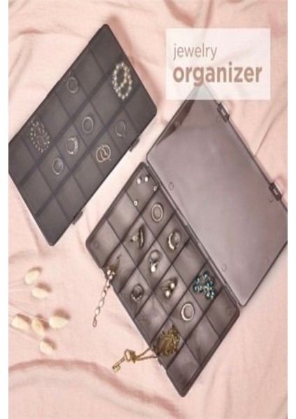 Füme 18 Bölmeli Takı ve Dikiş Kutusu, Organizatör, Kapaklı, Bej, Çok Amaçlı Set fiyatları