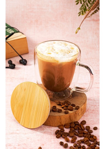 Çift Cidarlı 300ML Cam Çay Bardağı, Şık ve Dayanıklı Içecek Aksesuarı