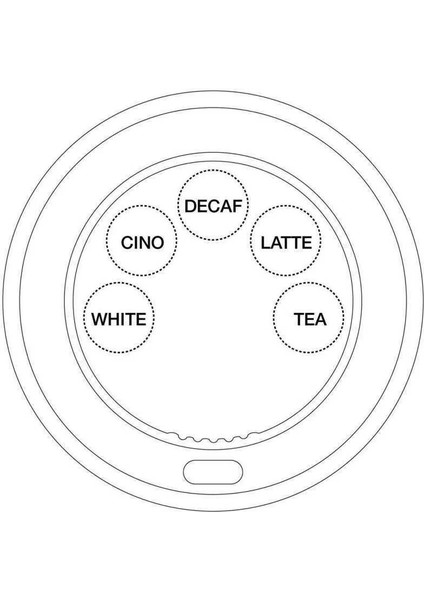 Sıcak Içecek Kapağı Beyaz Ø80 - 100 Adet modelleri