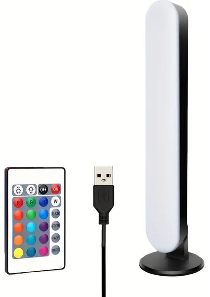 1 Adet Rgb LED Işık Barı 16 Renk 4 Mod USB Ir Uzaktan Kumanda