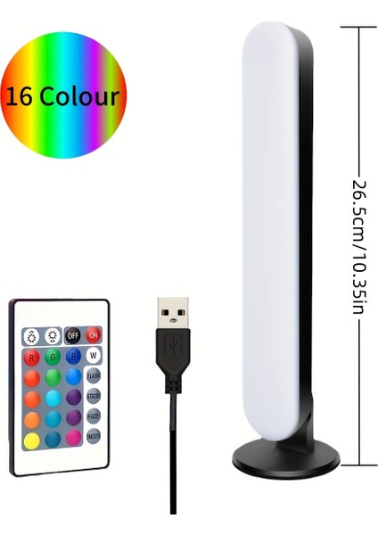 1 Adet Rgb LED Işık Barı 16 Renk 4 Mod USB Ir Uzaktan Kumanda modelleri