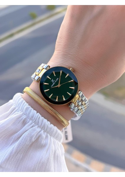 Özel Kesme Camlı 3 Atm Suya Dayanıklı 2 Yıl Garantili Kadın Kol Saati+Bileklik V.92601.4 fiyatları