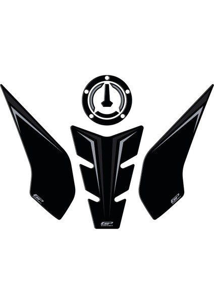 Rks SRK250RR 2023-2024 Uyumlu Tank Pad Siyah