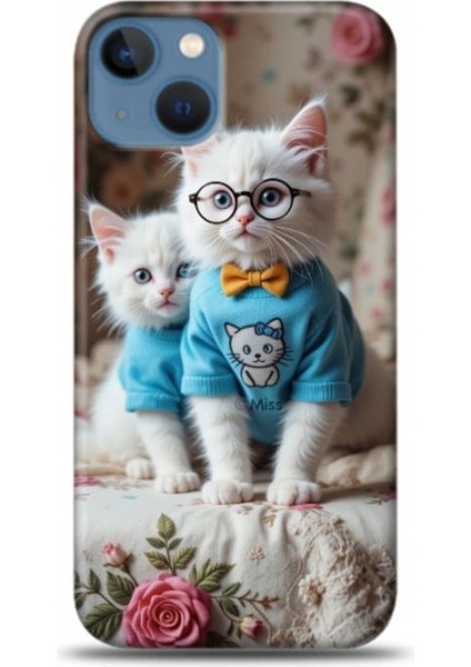 Sevimli Kedi Tasarımlı Kılıf Iphone 16