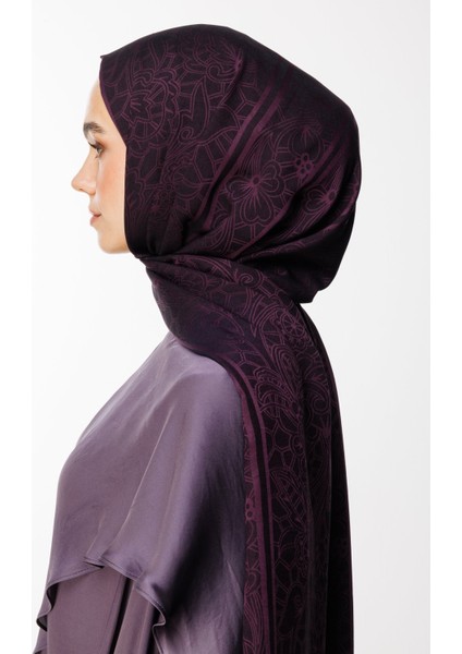 Lavin Desen Çift Taraflı Şal Mor-Siyah fiyatları
