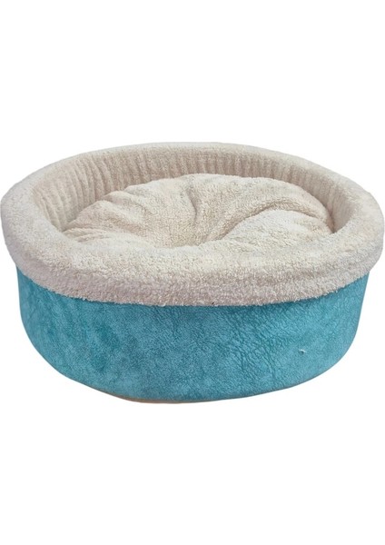 Mavi Süper Premium Soft Kedi ve Köpek Yatağı Çap: 50 cm modelleri