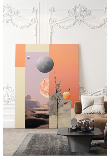 Doğanın Birleşimi Minimalist Kanvas Tablo