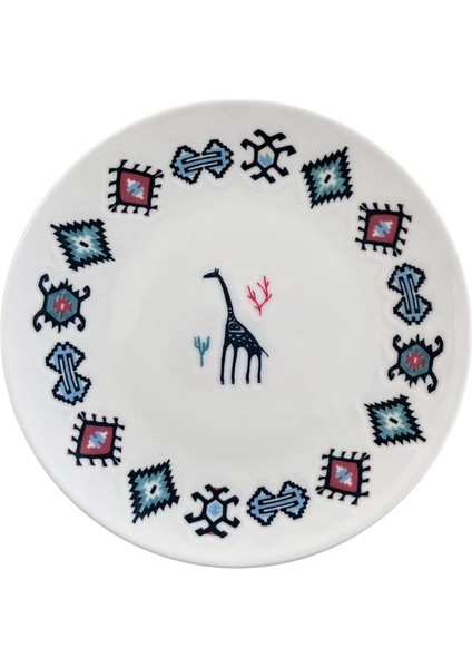 Porselen Hitit Pasta Tabağı Takımı 21CM 6 Parça TVL6PSTPRS1234 fiyatları