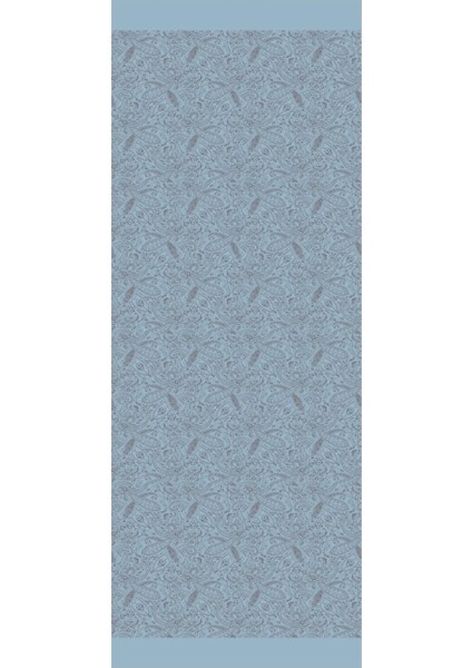 Velora Desen Çift Taraflı Şal Koyu Gri-Açık Mavi