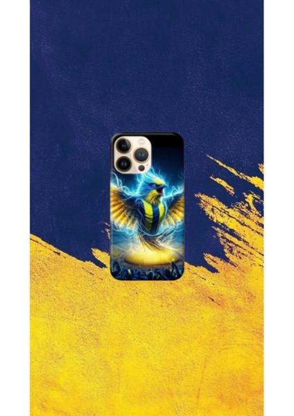 Sarı-Lacivert Desenli Kılıf Tasarımı-6 Ip 14 Pro Max