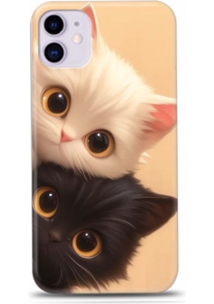Sevimli Kedi Tasarımlı Kılıf Iphone 12